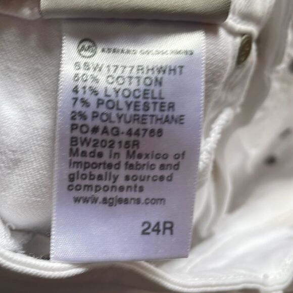 AG Adriano Goldschmied The Farrah Skinny Ankle White High Rise Skinny Ankle Jean - Picture 5 of 9